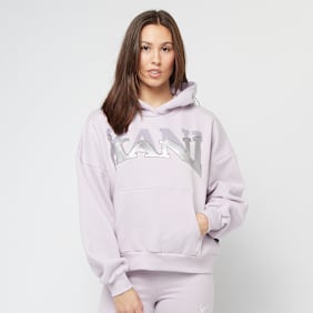 Karl Kani Woven Signature Glitter Oversized Hoodie pourpre