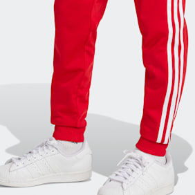 adidas Originals Superstar Trackpants rojo