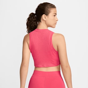 Nike   Sportswear Essential Rib Crop Tanktop różowy