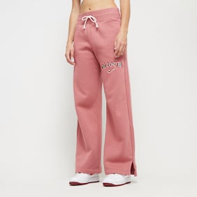 Nike   Sportswear Phoenix High-Rise Logo Wide Leg Pants różowy
