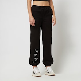 Felicious Regular Sweatpants Rhinestones zwart