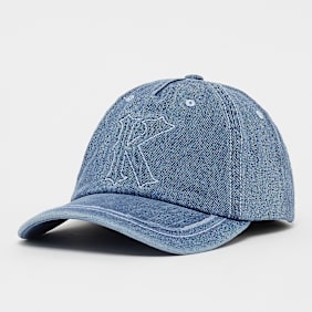 Karl Kani Embroidery Denim Baseball Cap Vintage blau