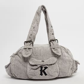 Karl Kani Embroidery Corduroy Shoulder Bag beige