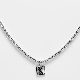 Karl Kani OG01 Diamond Tennis Necklace zilver