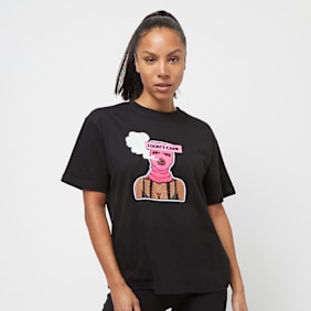 Miss Tee I Don't Care Tee zwart