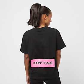 Miss Tee I Don't Care Tee zwart