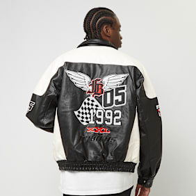 FUBU Corporate Leather Jacke schwarz