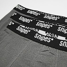 SNIPES 3 PACK - Black Tape Boxershorts grau