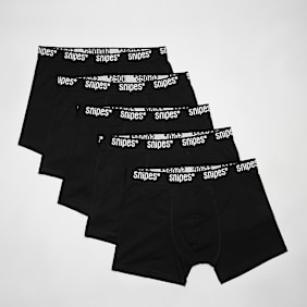 SNIPES 5 PACK - Black Tape Briefs Boxershorts crna
