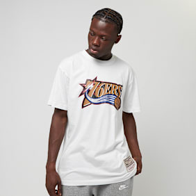 Mitchell & Ness Team Logo Tee Philadelphia 76ers blanc