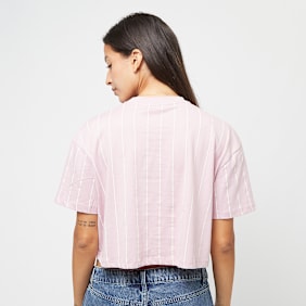 Karl Kani Small Signature Pinstripe Crop Tee fioletowy