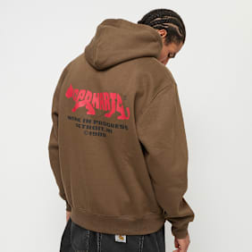 Carhartt WIP Hooded Rocky Script Sweatshirt castanho
