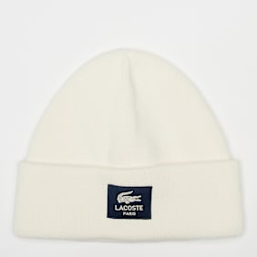 Lacoste Woven Label Beanie bege