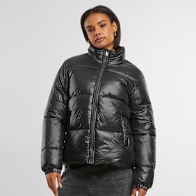 Urban Classics Recycled Short Shiny Puffer Jacket schwarz