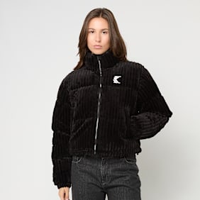 Karl Kani OG Fuzzy Corduroy Short Puffer Jacket crna