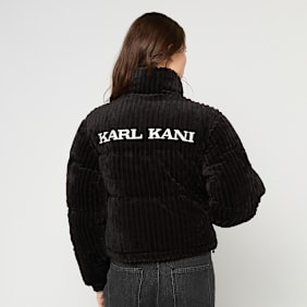 Karl Kani OG Fuzzy Corduroy Short Puffer Jacket crna