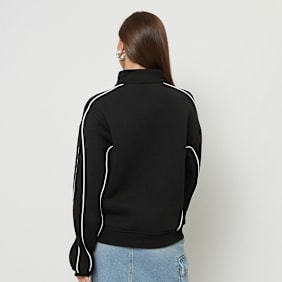 Love Scars Piping Half Zip Sweater negro
