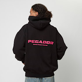 Pegador Colne Logo Oversized Sweat Jacket schwarz