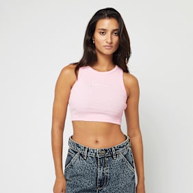Karl Kani Small Signature Essential Racer Rib Top rosa