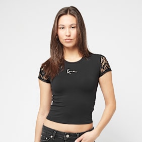 Karl Kani Signature Back Lace Short Tee zwart