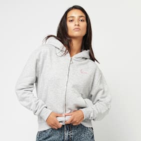 Karl Kani Signature Heart Cross Backprint Zip Hoodie gris