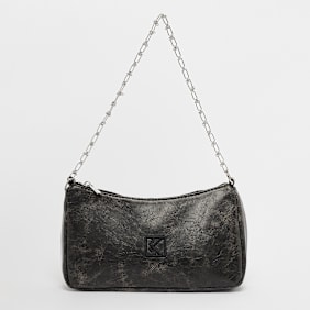 Karl Kani OG Crackle PU Knot Chain Shoulder Bag noir