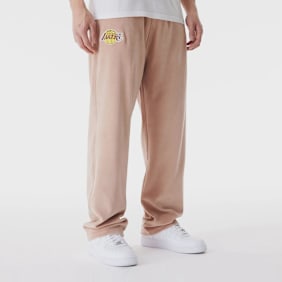 New Era LA Lakers NBA Lifestyle Velours Trackpants bež