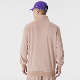 New Era LA Lakers NBA Lifestyle Velours Trackjacket beige