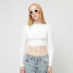 Decibel Backless Cropped Longsleeve wit