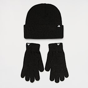 adidas Originals Glove Beanie Set preto