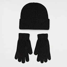 adidas Originals Glove Beanie Set preto