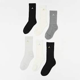 Jordan 6 PACK - Everyday Essentials Crew Socks negro