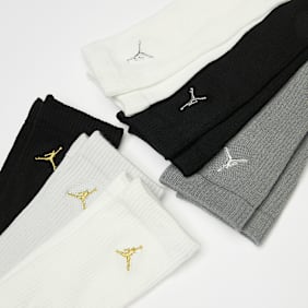 Jordan 6 PACK - Everyday Essentials Crew Socks noir