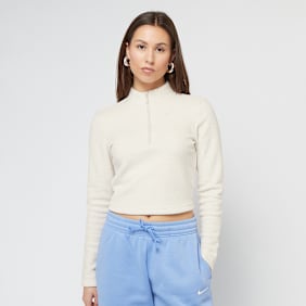 Nike   Sportswear Phoenix Plush Half Zip Long Sleeve Top beige