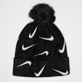 Nike   K NK Peak Beanie SC POM F24 zwart