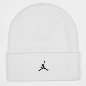 Jordan U JORDAN PEAK BEANIE ESS white/black bianco