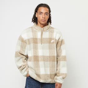 Nike   Club Seasonal Winterized All Over Print Halfzip beige