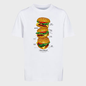 Mister Tee - Kids Triple Burger Tee bianco