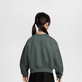 Nike Sportswear Club Fleece Boxy Crew Graphics Star verde