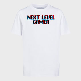 Mister Tee - Kids Next Level Gamer Tee wit