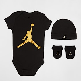 Jordan Jumpman Hat Bodysuit Bootie Set (3 Piece) noir
