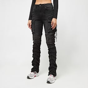 Smoke Rise Washed High Rise Boot noir