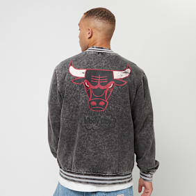 Mitchell & Ness NBA Oversized Varsity Jacket Chicago Bulls grau