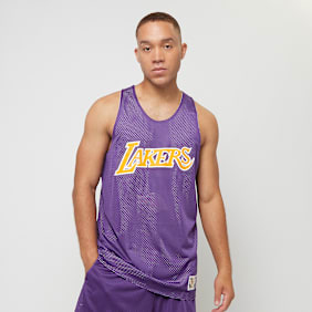 Mitchell & Ness NBA Reversible Mesh Tank Vintage Logo La Lakers roze