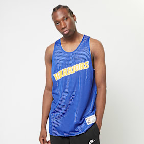 Mitchell & Ness NBA Reversible Mesh Tank Vintage Logo Golden Warriors blauw