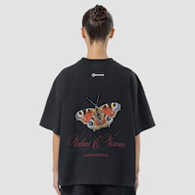 Pegador Fia Heavy Oversized Tee zwart