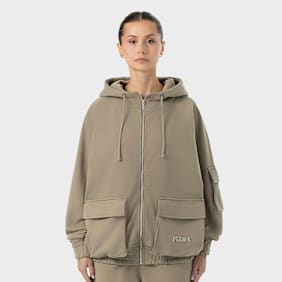 Pegador Nona Oversized Sweat Jacket beige