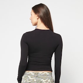 Felicious Tight Logo Longsleeve Jet preto
