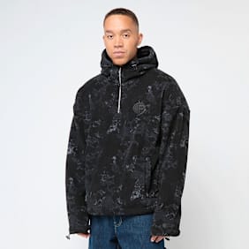 Pegador Fall Teddy Halfzip Hoodie czarny
