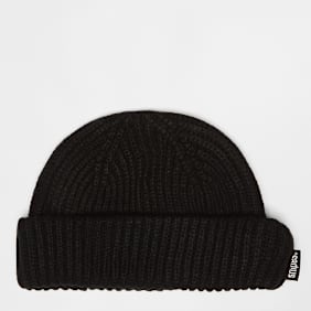 SNIPES Woven Flag Label Basic Fisherman Beanie dark green zwart